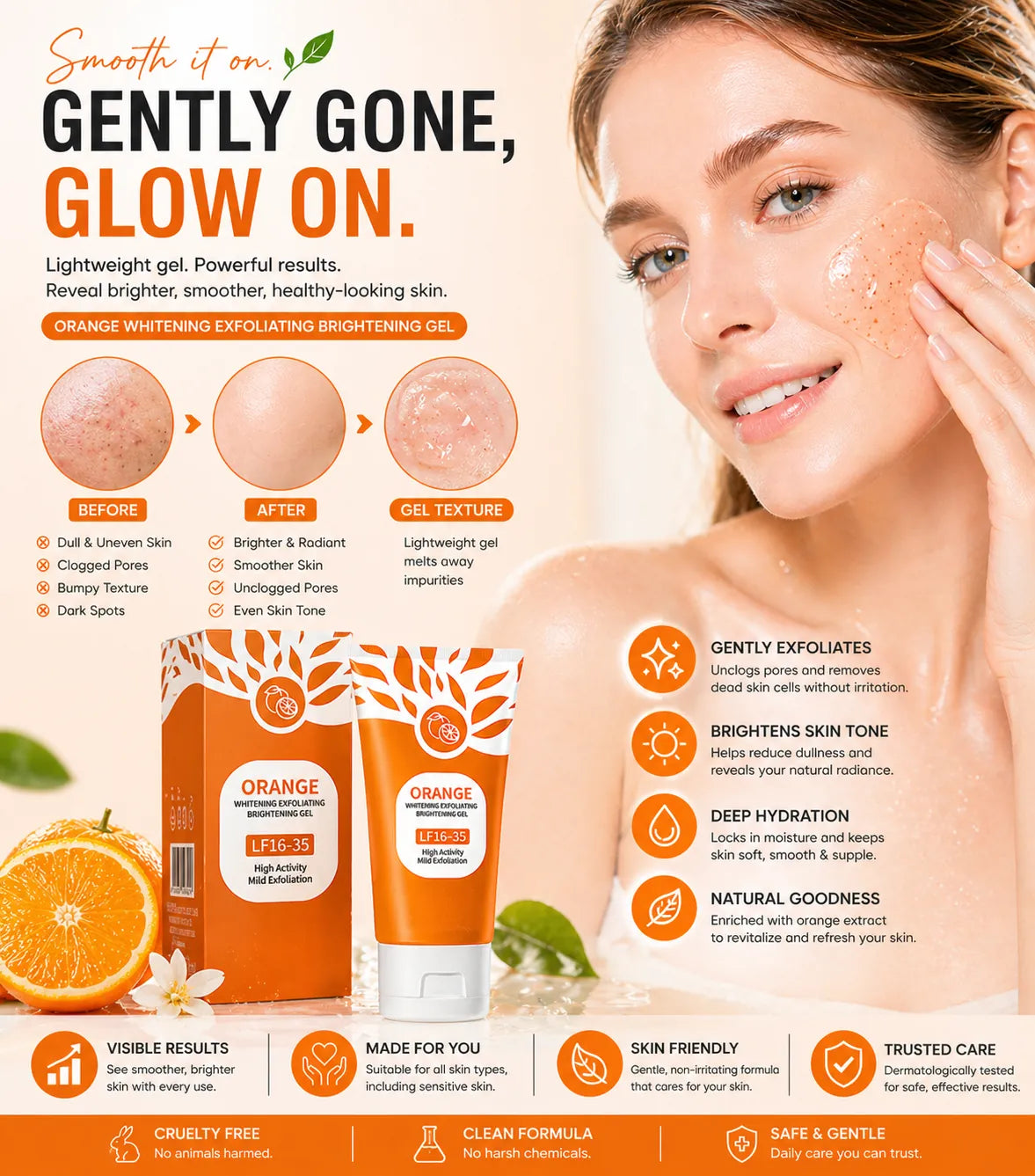 Orange Brightening Exfoliating Gel