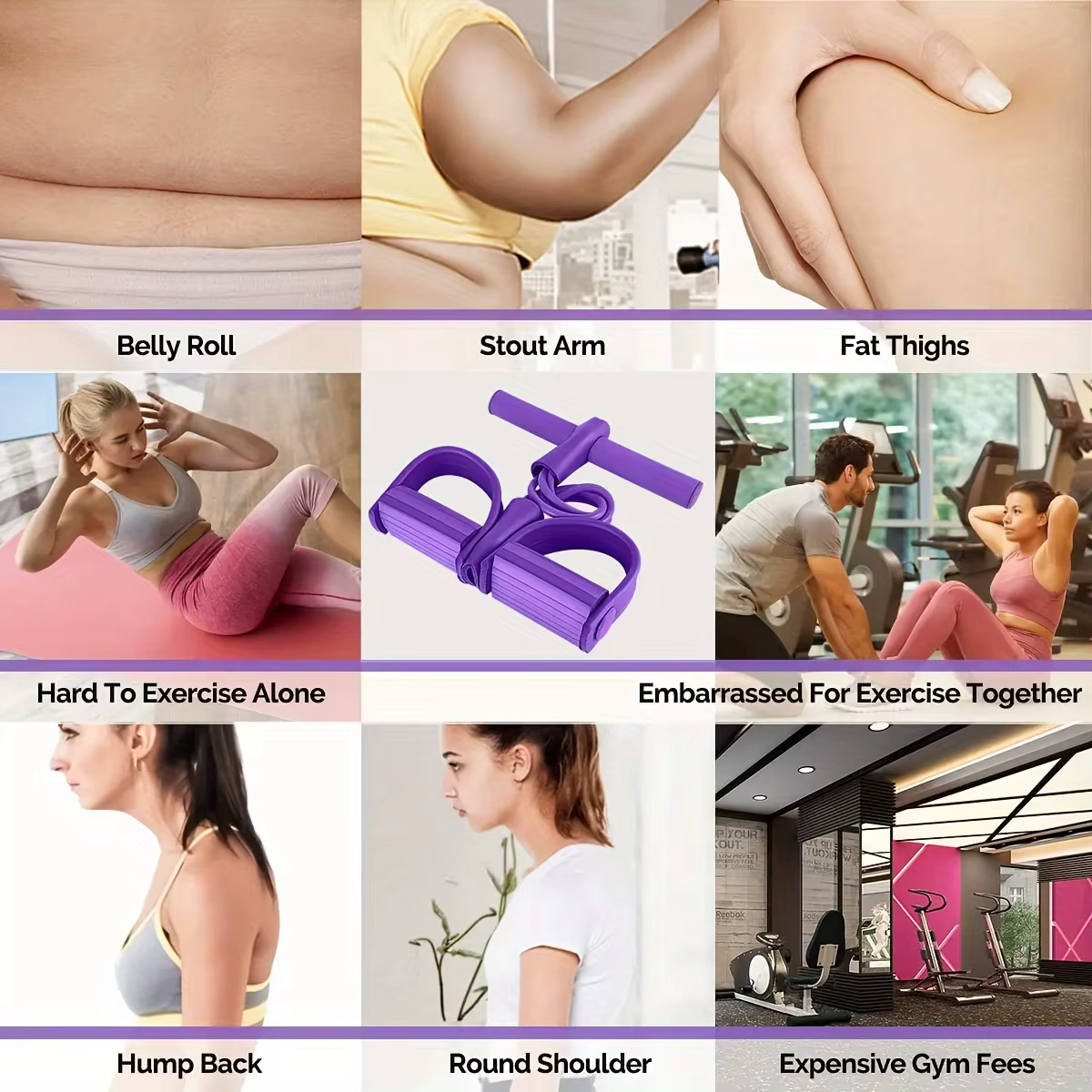 4-Tube Pedal Resistance Band